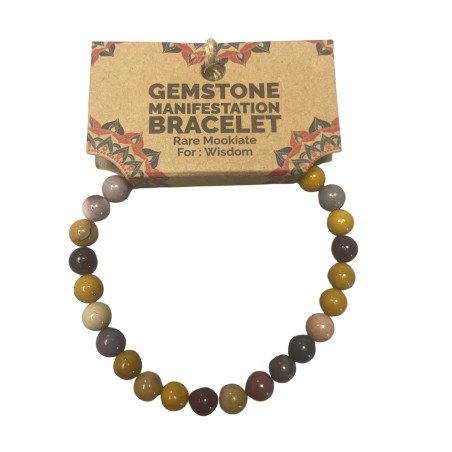 Pulsera Manifestación Piedras Preciosas - Mookiate Raro - Sabiduría