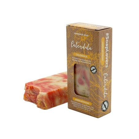 PASTILLA DE JABÓN ARTESANO ACEITE DE OLIVA CALÉNDULA 100gr