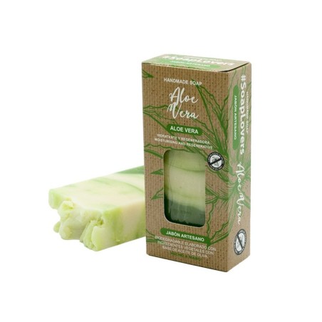 Jabón Artesano de Aceite de Oliva con Aloe Vera 100gr