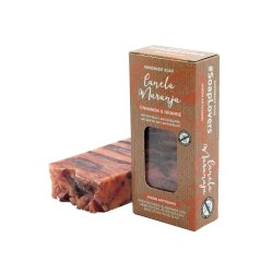 Artisan Olive Oil Soap Bar with Cinnamon and Orange 100gr