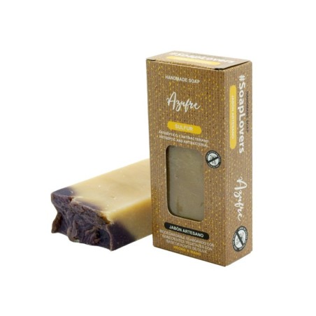 PASTILLA DE JABÓN ARTESANO ACEITE DE OLIVA DE AZUFRE 100gr