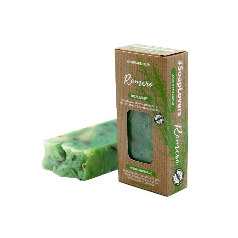 Artisan Olive Oil Soap Bar with Rosemary 100gr-OLIVE OIL ARTISAN SOAP-HOSTENATURA