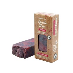 Artisan Olive Oil Soap Bar with Red Clay 100gr