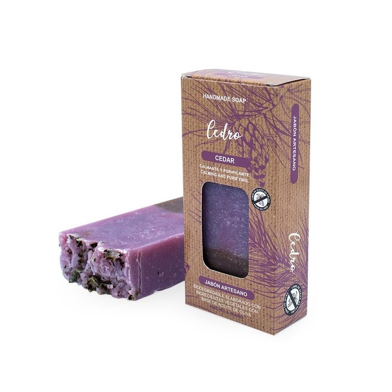 ARTISAN SOAP BAR CEDAR OLIJFOLIE - Vette huid en acne-AMBACHTELIJKE ZEEP OLIJFOLIE-HOSTENATURA