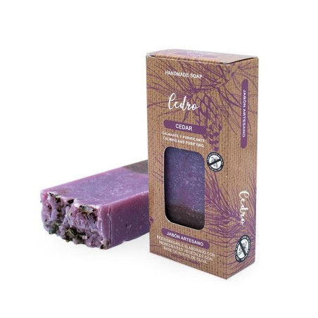 PASTILLA DE JABÓN ARTESANO ACEITE OLIVA DE CEDRO - Piel Grasa y Acne