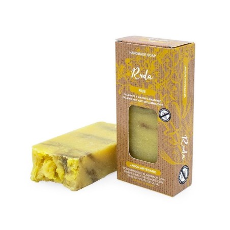 PASTILLA DE JABÓN ARTESANO CON ACEITE DE RUDA 100gr