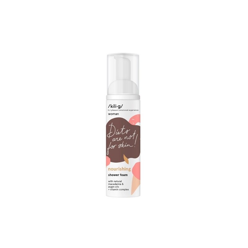 Docciaschiuma nutriente con Macadamia e Argan - Kilig Shower Foam 200ml-BAGNO SCHIUMA-HOSTENATURA