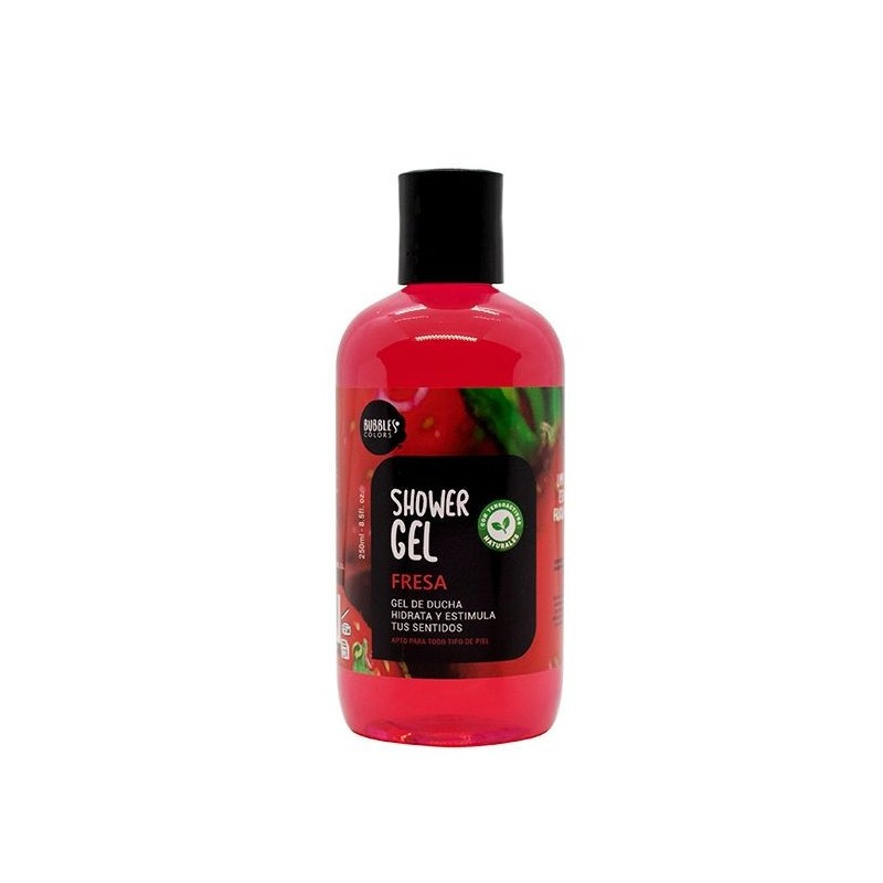 GEL DE BANHO CORES BOLHAS DE MORANGO 250ml-GEL DE BANHO-HOSTENATURA