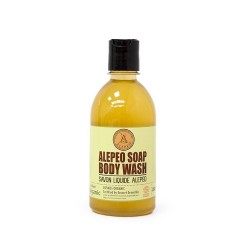 NATUURLIJKE VLOEIBARE ZEEP VAN ALEPPO ECOCERT GECERTIFICEERD 350ml