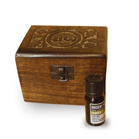 KIT AROMATERAPIA (CAJA MADERA Y 6 ACEITES ESENCIALES)
