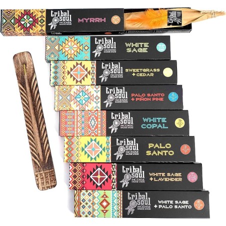KIT INCIENSO TRIBAL SOUL (8 INCIENSOS + 1 PORTAINCIENSO)