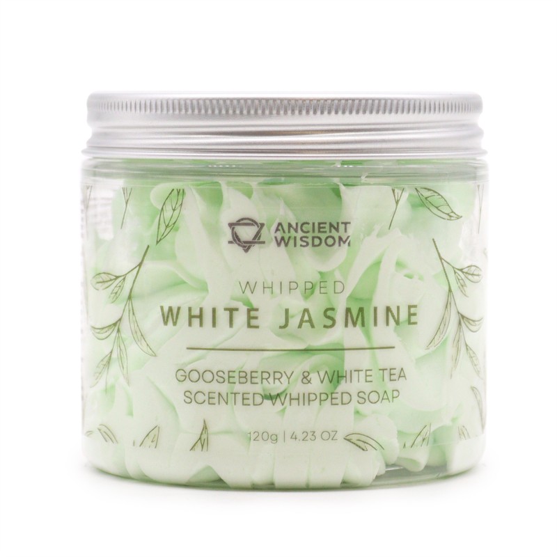 Chantilly Schlagseife - Weißer Jasmin - Weißer Jasmin - Stachelbeere und Weißer Tee 120g-CHANTILLY-SEIFE-HOSTENATURA