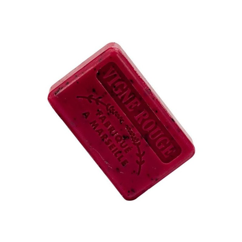 MARSEILLE SOAP RED GRAPES 125gr-MARSEILLE SOAP-HOSTENATURA