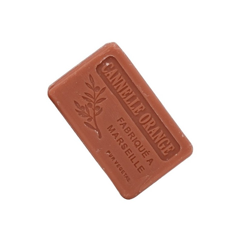 MARSEILLE CINNAMON AND ORANGE SOAP 125gr-MARSEILLE SOAP-HOSTENATURA