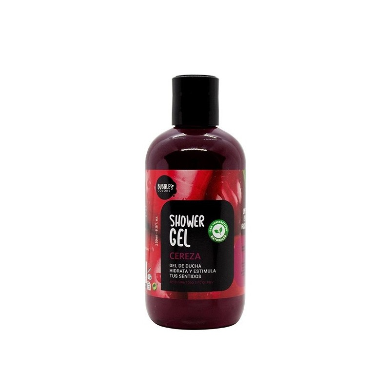 BUBBLES COLORS CEREZA XEL DE DUCHA 250ml-XEL DE DUCHA-HOSTENATURA