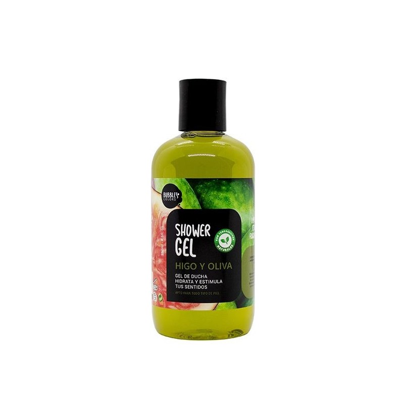 FIG AND OLIVE SHOWER GEL BUBBLES COLORS 250ml-SHOWER GEL-HOSTENATURA