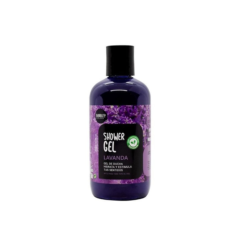 GEL DE DUCHE BOLHAS CORES LAVANDA 250ml-GEL DE BANHO-HOSTENATURA