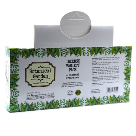 Set de regalo de incienso de jardín botánico - 4 fragancias surtidas - Botanical Garden