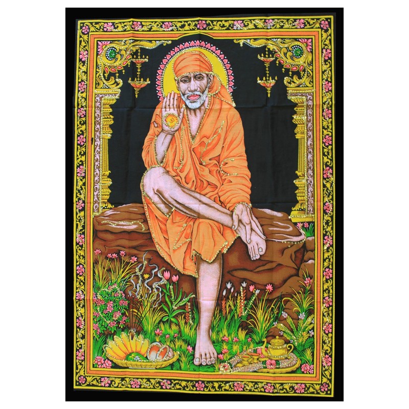 Arazzi indiani - Sai Baba - 100x30 cm-ARAZZO BATIK DI BALI-HOSTENATURA