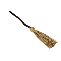 WITCH'S BROOM 90 CM. PLASTIC HANDLE