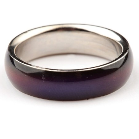 ANILLOS CAMBIAN COLOR SEGÚN ESTADO DE ANIMO. Diametro 1.5 - 1.9cm. (MATERIAL ZINC, IMITACION RODIO)