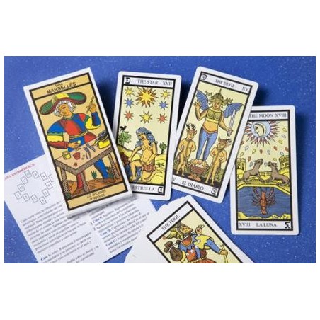 TAROT 22 ARCANOS MAYORES TAROT MARSELLA 17 CM