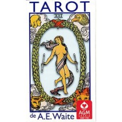 AE WAITE STANDAARD TAROT BLAUWE EDITIE MET HET ROZE KRUIS (Spaans)