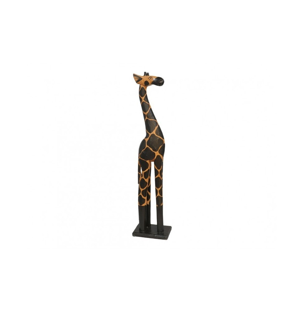 JIRAFA DE MADERA 60CM MARRÓN/ROMBOS-ÉLÉPHANTS SCULPTÉS EN BOIS-HOSTENATURA