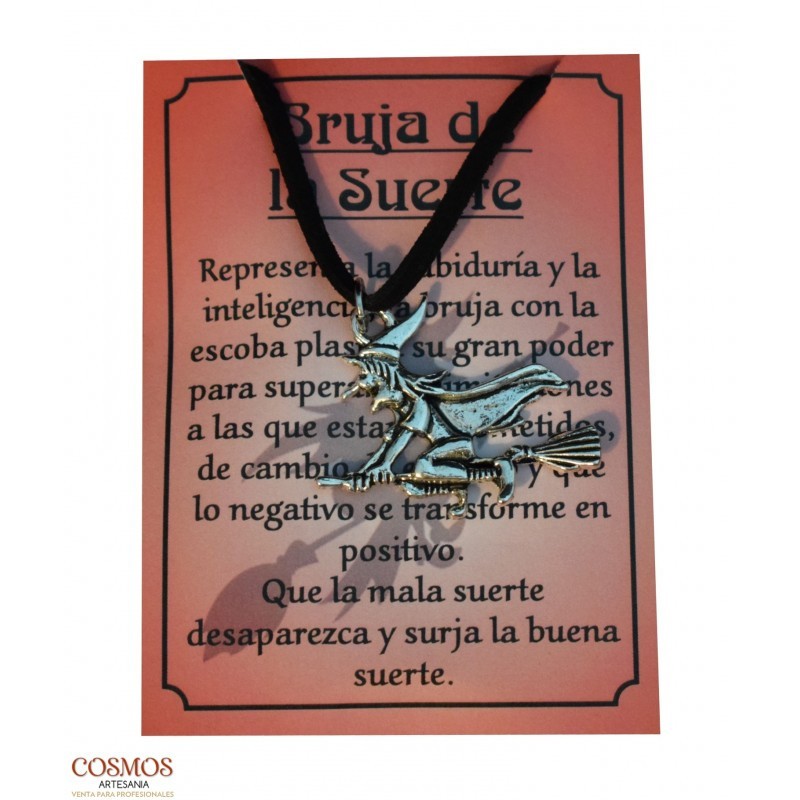 COLLAR BRUIXA DE LA SORT (ALIACIÓ DE ZINC)-AMULETS-HOSTENATURA