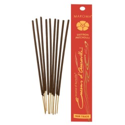 SAFFRON PATCHOULI INCENSE - SAFFRON PATCHOULI MAROMA AUROVILLE