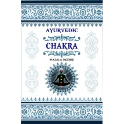 AYURVEDISCHES CHAKRA MASALA RÄUCHERSTÄBCHEN RÄUCHERSTÄBCHEN - 1 Packung mit 15 Riegeln