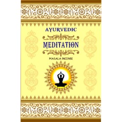 AYURVEDISCHE MEDITATION MEDITATION MASALA RÄUCHERSTÄBCHEN - 1 Packung mit 15 Riegeln