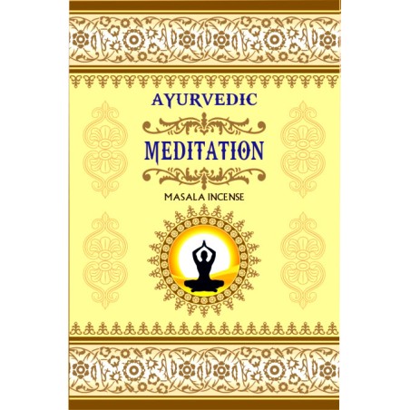 AYURVEDIC MEDITATION MEDITATION MASALA INCENSE - 1 pack of 15 bars