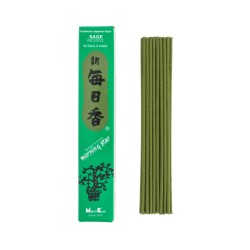 Encens Japonais Etoile du Matin Sauge Nippon Kodo (20g) 50 barres + encensoir