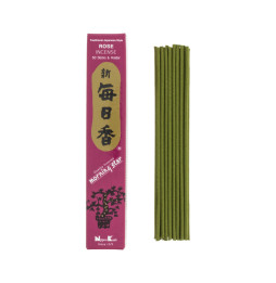 Incienso Japonés Morning Star Rose Rosa Nippon Kodo ( 20g) 50 barritas + incensario