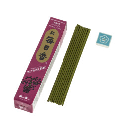 Incienso Japonés Morning Star Rose Rosa Nippon Kodo ( 20g) 50 barritas + incensario