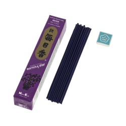 Encens Japonais Etoile du Matin Musc Musc Nippon Kodo (20g) 50 barres + encensoir