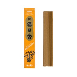 Incenso giapponese Nippon Kodo ambrato mattutino (20 g) 50 bastoncini + incensiere