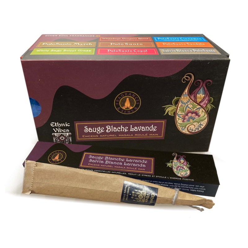 ENCENS ETHNIC VIBES SALVIA BLANCA + LAVANDA FRAGANCES & SENS MASALA 1 Capseta de 15gr.-INCENSOS ETHNIC VIBES-HOSTENATURA