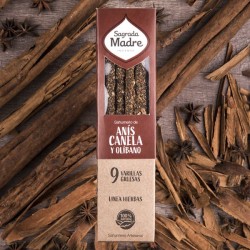 Holy Mother Incense Sahumerio - Anise, Cinnamon and Olibanum Incense 9 thick sticks