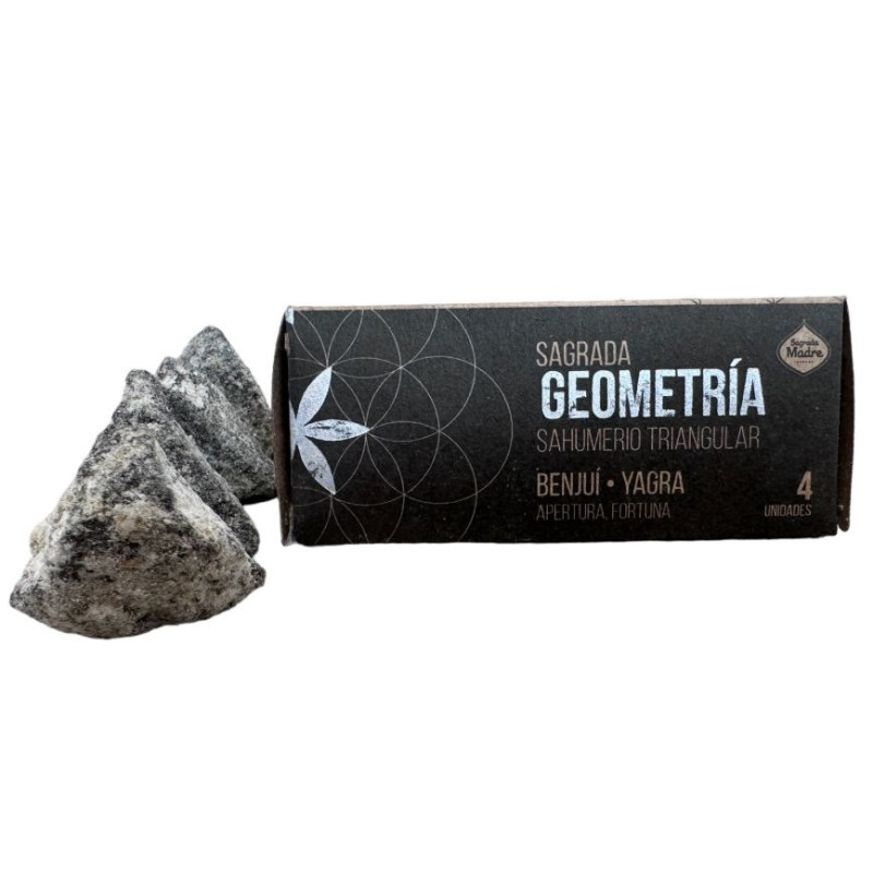 Triangular Benzoin Yagra Incense Holy Mother - Sacred Geometry - Opening and Fortune-TRIANGULAR INCENSE SAGRADA MADRE GEOMETRY-HOSTENATURA