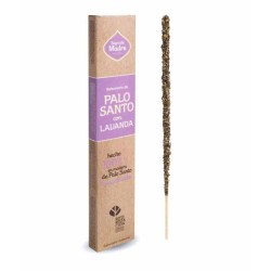 Palo Santo Weihrauch mit Heiliger Mutter Lavendel - Sahumerio 8 dicke Stäbchen