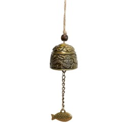 Bell Chimes wind good luck Dragon/ Fish 24cm