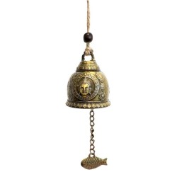 Bell Chimes wind good luck Buddha/ Fish 24cm