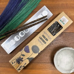 Natural English Lavender Incense Namaste India Natural Masala - 1 pack of organic incense 30gr.