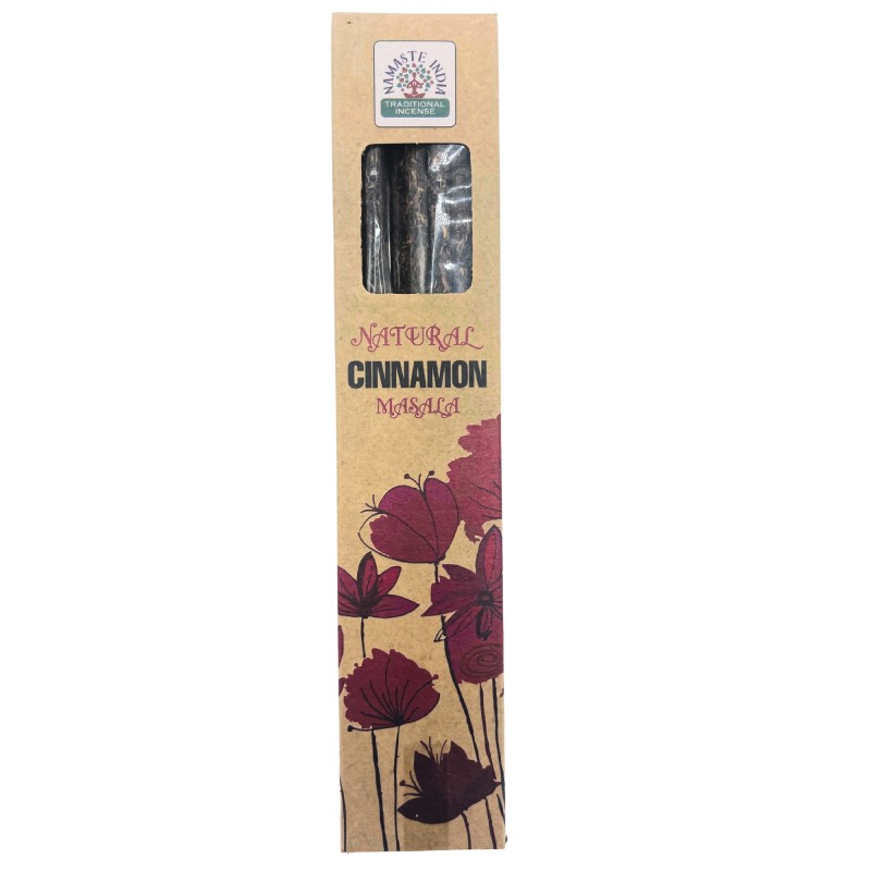 Natural Botanical Incense Masala - Cinnamon - Traditional Incense Namaste India - 30 grams-BOTANICAL INCENSE STICKS-HOSTENATURA