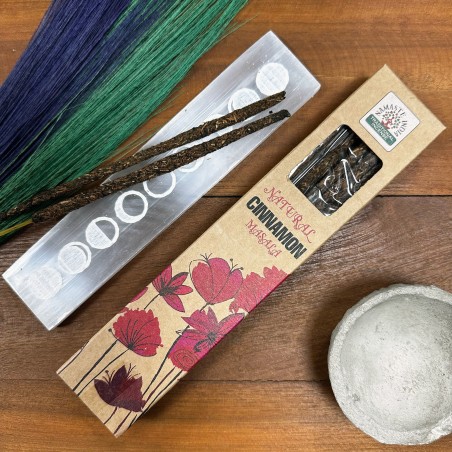 Tămâie Naturală Scorțișoară Namaste India Natural Masala - 1 pachet de tămâie organică 30gr.