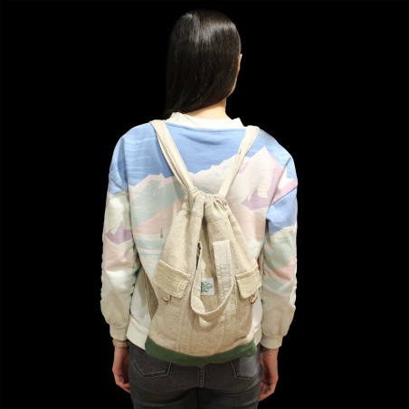 Mochila para Portátil - Cáñamo y Algodón - 30x40x4cm