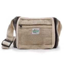 Messenger Bag - Hemp and Cotton - 25x20x6cm