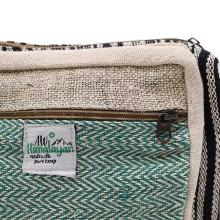 Bolsa Mensageiro - Cânhamo e Algodão - 25x20x6cm